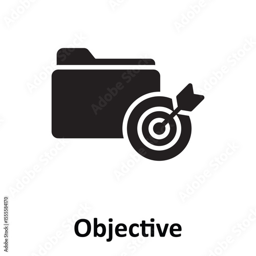 Objective Vector Icon which can easily modify or edit