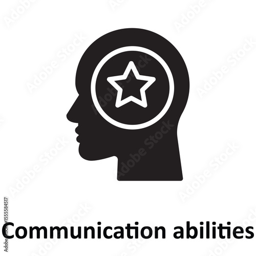 Communication abilities Vector Icon which can easily modify or edit