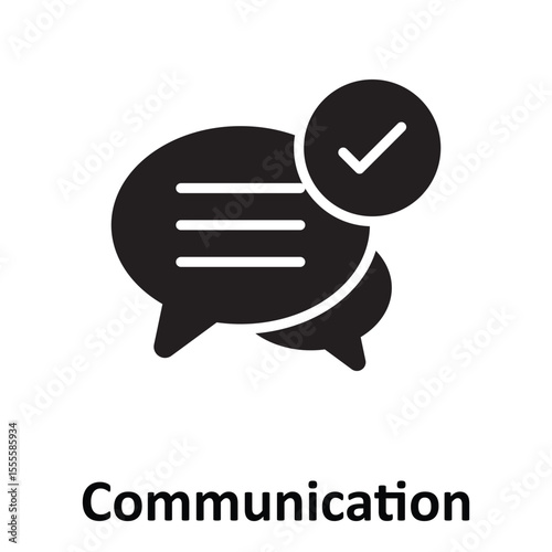Communication Vector Icon which can easily modify or edit