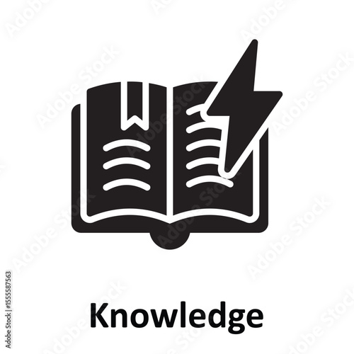 Knowledge Vector Icon which can easily modify or edit