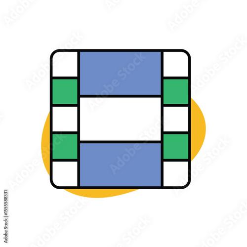 Film Strip Icon vector stock illustration