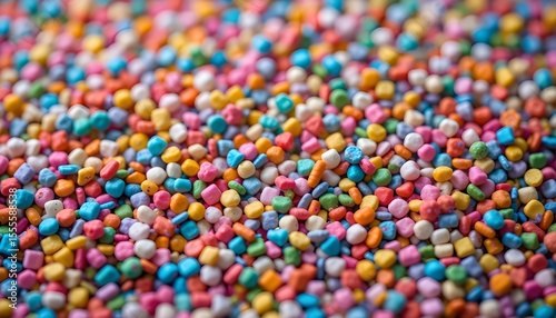 Bright Colorful Sugar Sprinkles Background for Sweet and Fun Visual Designs