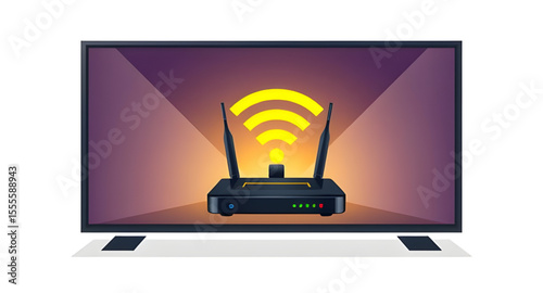 WiFi modem, Internet modem, Wireless router, Modem icon, Modem with antennas, WiFi router, Network modem, Home WiFi device, Modem vector, Modem illustration, Internet device, Wireless modem, Modem wit