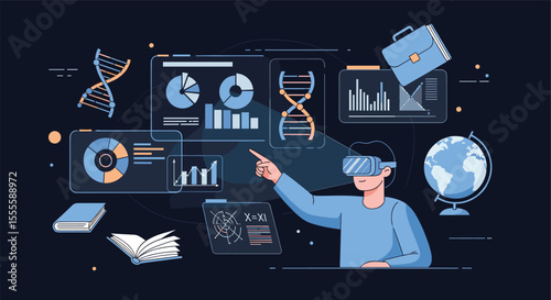 Analyzing Scientific Data Through Immersive Virtual Reality Technology and Advanced Analytics Tools for Future Discovery