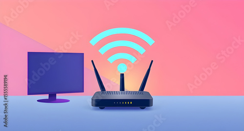 WiFi modem, Internet modem, Wireless router, Modem icon, Modem with antennas, WiFi router, Network modem, Home WiFi device, Modem vector, Modem illustration, Internet device, Wireless modem, Modem wit