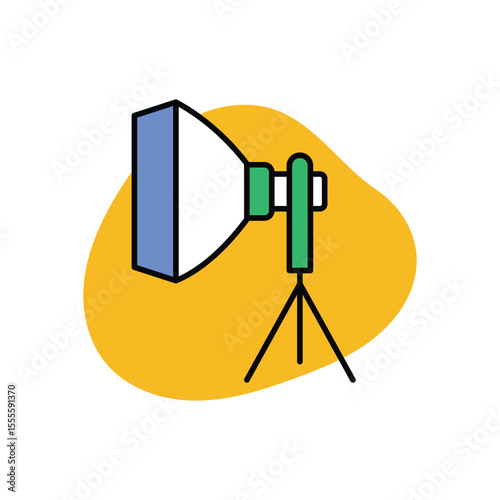 Studio Light Icon vector stock illustration
