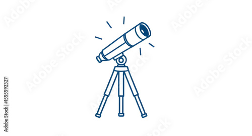 Telescope, Telescope icon, Astronomy tool, Stargazing telescope, Telescope vector, Space observation, Scientific telescope, Astronomy equipment, Telescope silhouette, Telescope clipart, Optical telesc