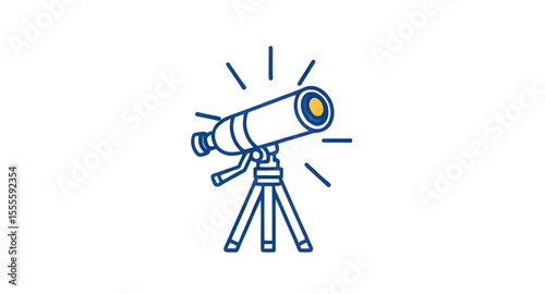 Telescope, Telescope icon, Astronomy tool, Stargazing telescope, Telescope vector, Space observation, Scientific telescope, Astronomy equipment, Telescope silhouette, Telescope clipart, Optical telesc