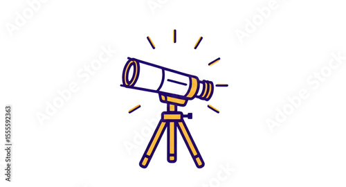 Telescope, Telescope icon, Astronomy tool, Stargazing telescope, Telescope vector, Space observation, Scientific telescope, Astronomy equipment, Telescope silhouette, Telescope clipart, Optical telesc