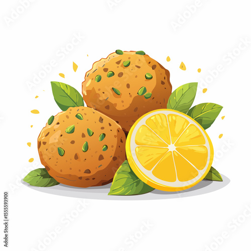 Delicious Falafel Balls with Lemon A Mediterranean Culinary Delight