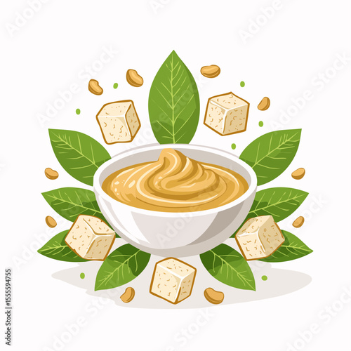 Delicious Creamy Tahini Dip Recipe Homemade Sesame Paste with Toasted Cubes