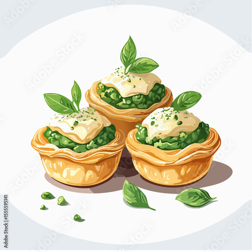 Delicious Spinach and Cheese Tartlets A Gourmet Appetizer Recipe