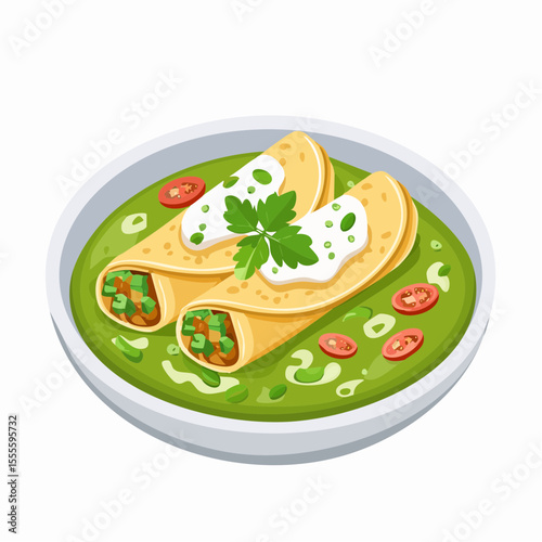 Delicious Enchiladas in Green Sauce Authentic Mexican Recipe
