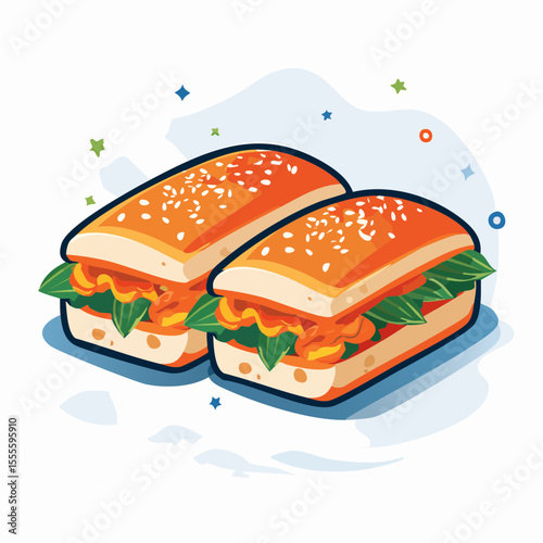 Delicious Sesame Seed Buns with Savory Filling A Culinary Delight