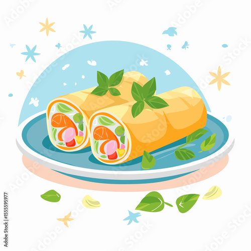 Delicious Spring Rolls A Vibrant and Healthy Vietnamese Cuisine Delight