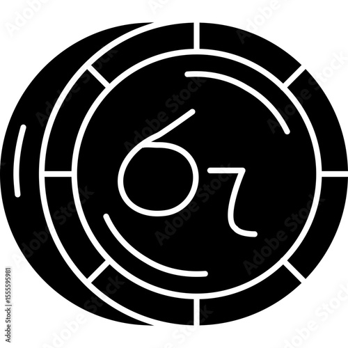 Sri Lankan Rupee Coin Icon