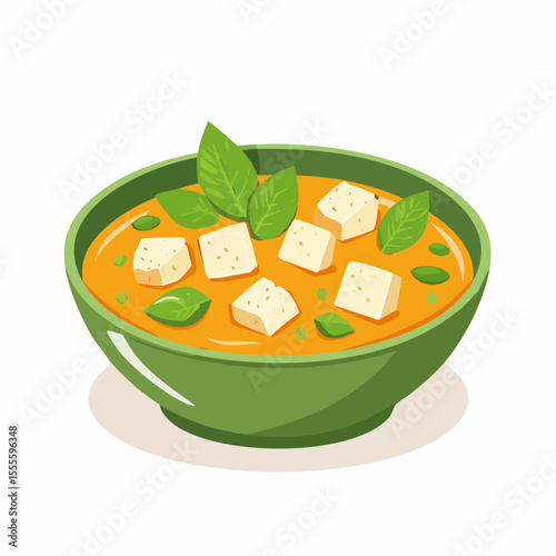 Delicious Creamy Tomato Soup with Croutons and Basil