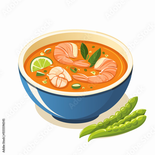 Delicious Tom Yum Soup with Shrimp A Culinary Delight