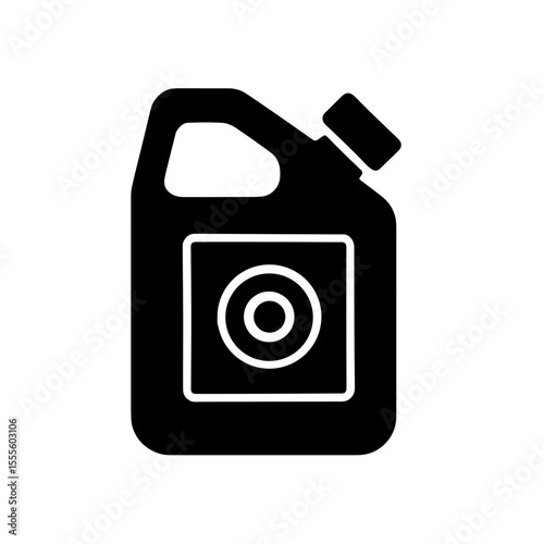 Brake fluid bottle icon indicating hydraulic liquid – solid