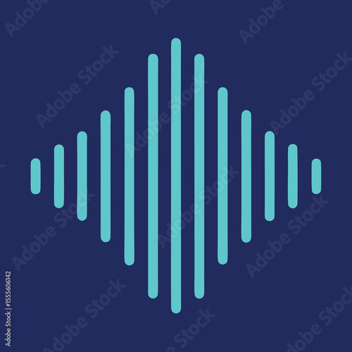 Abstract visual representation of sound waves and frequencies