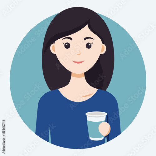 girl with cup of coffee