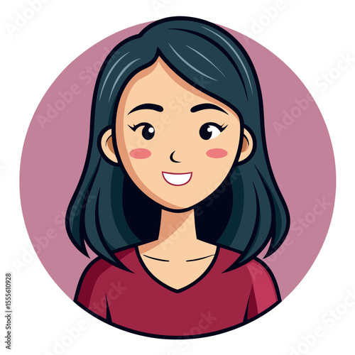 girl in pink