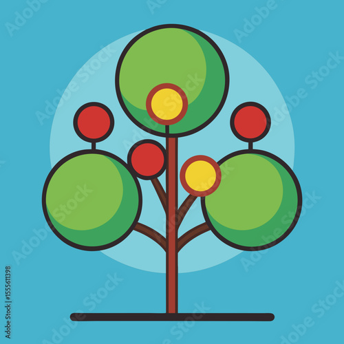 vector illustration of a tree