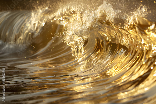 golden water ripples