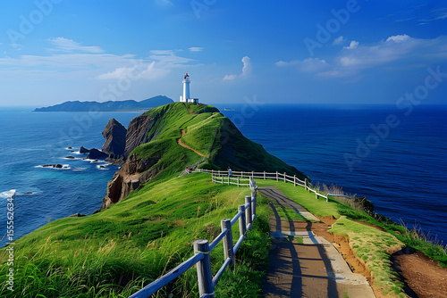The roads and lighthouses on the island	
