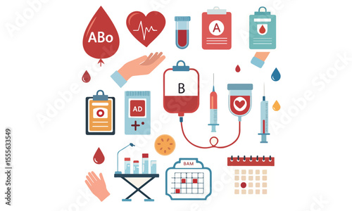 blood donation element vector