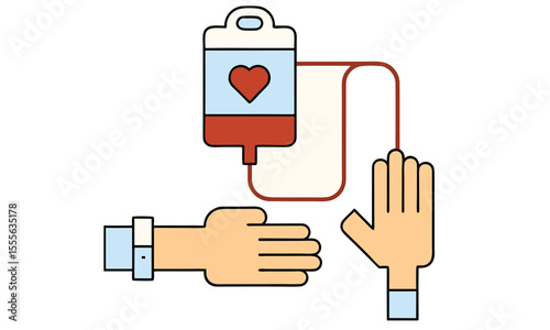 blood donation element vector