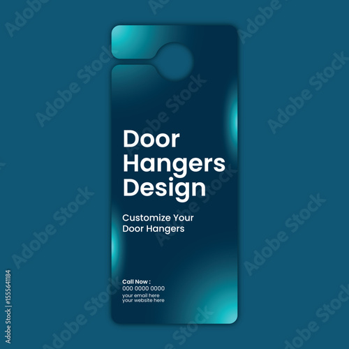 Creative Door Hanger Design Template – Modern and Eye-Catching Promotional Material