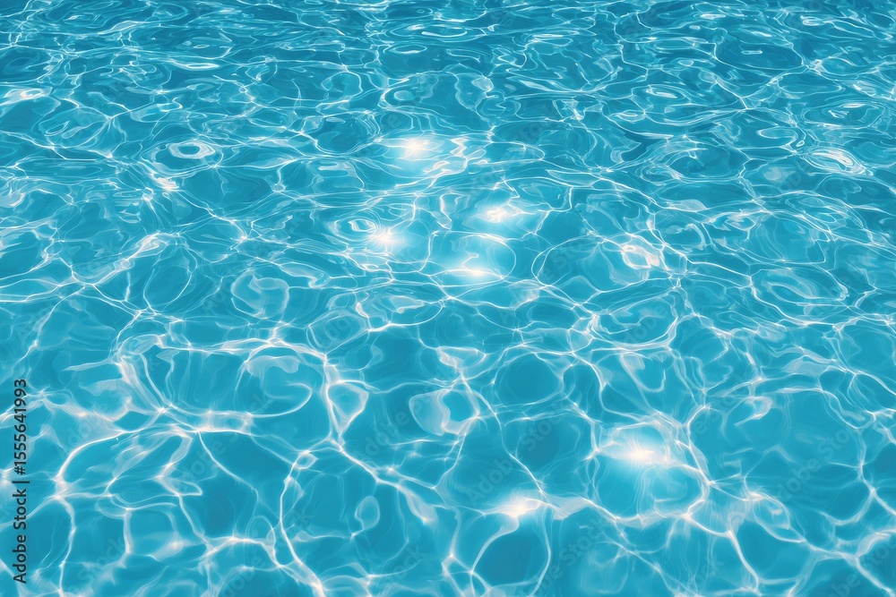 Obraz premium Rippling turquoise pool water