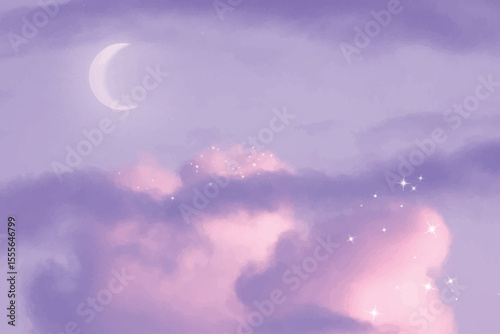 Pink cloudy sky mobile phone wallpaper