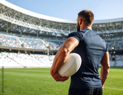 Rugby player in stadium