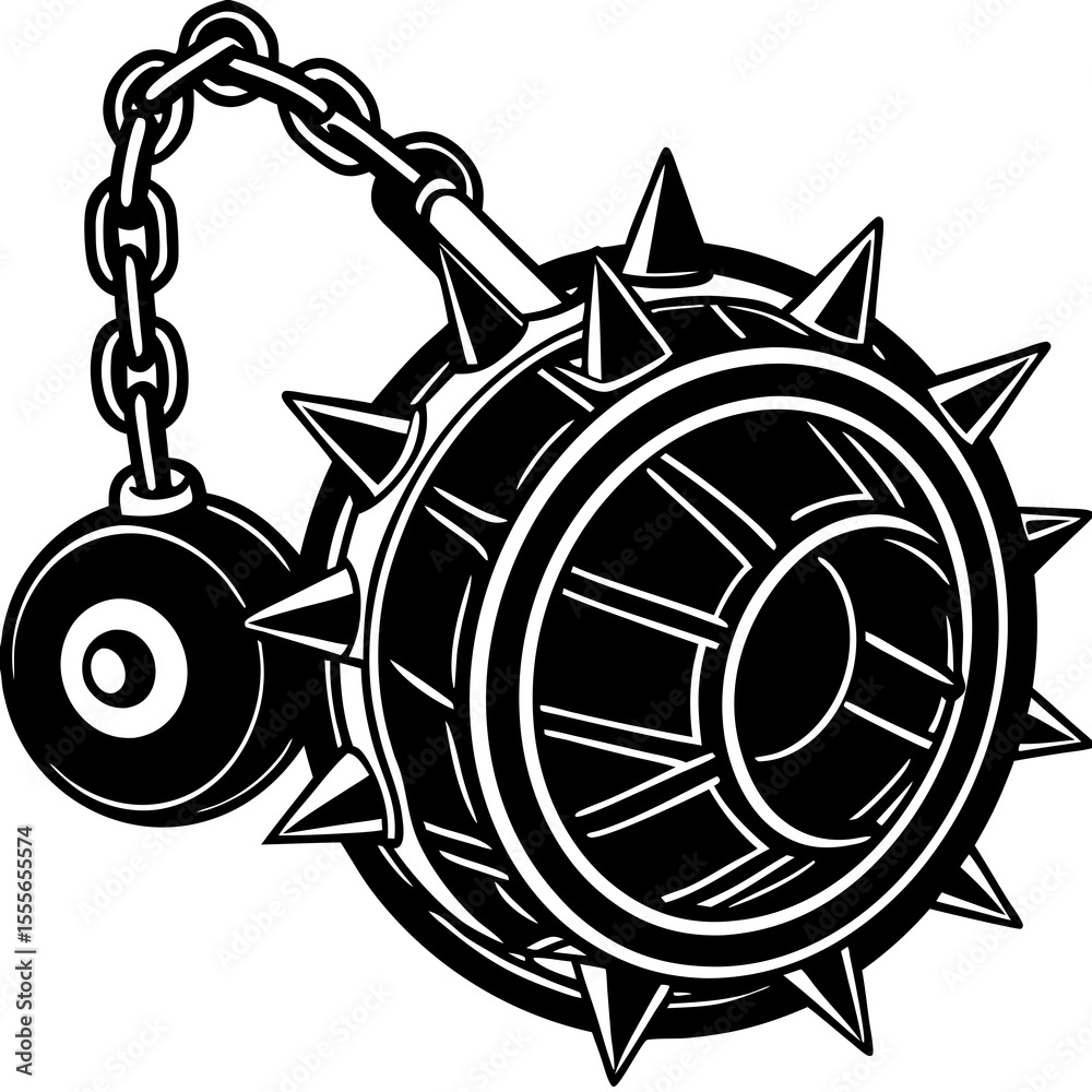 Fototapeta premium black and white cartoon illustration