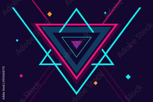 Star of David symbol vector illustration icon design element