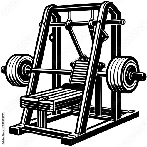vector illustration of a machine for the gym