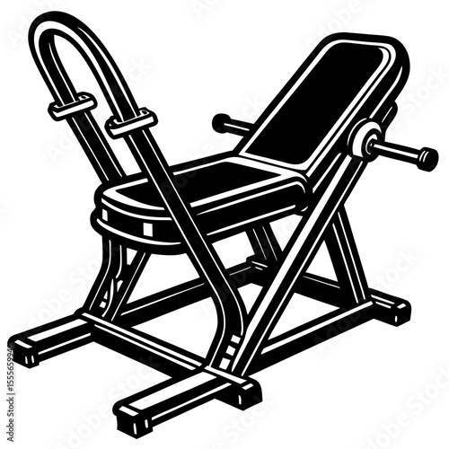 rocking chair isolated on white