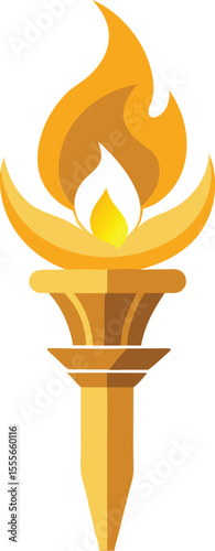 burning candle vector illustration