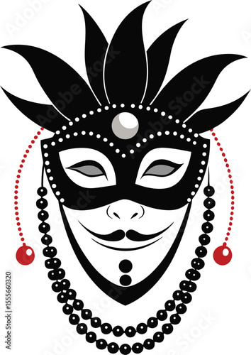 carnival mask isolated on white