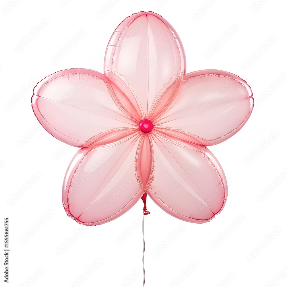 Fototapeta premium Pink Cherry Blossom Flower Shaped Balloon