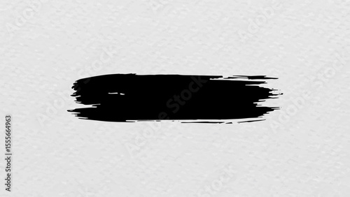 Minus sign brush stroke distressed style typography vector