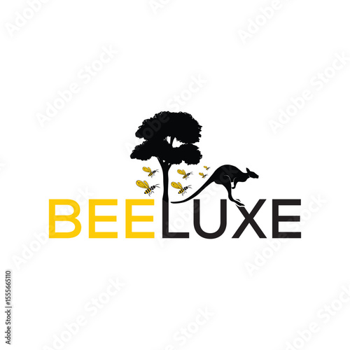 Elegant and modern BeeLuxe logo design symbolizing luxury, nature, and quality. Perfect for premium honey brands, beauty products, and upscale lifestyle businesses.
