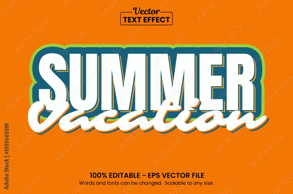 Obraz premium Retro vintage text effect, Editable text effect