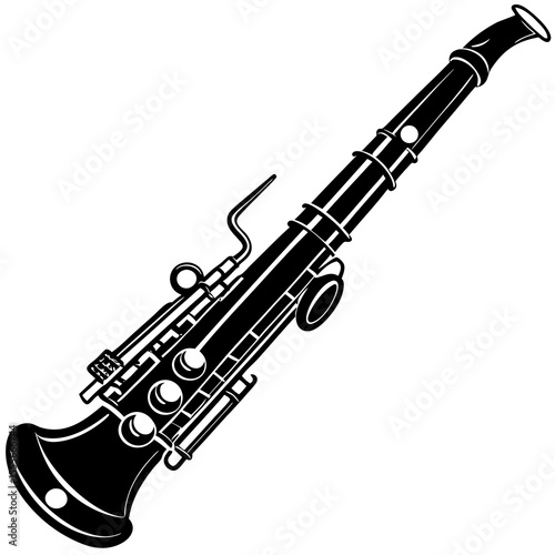 saxophone on white background