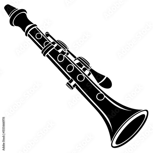 trumpet isolated on white background