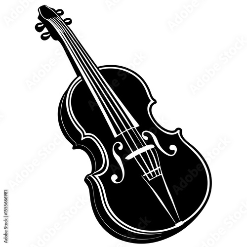 vector illustration of a violin