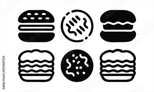 burger icon vector illustration