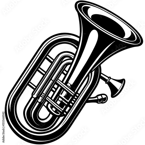 saxophone icon isolated on white